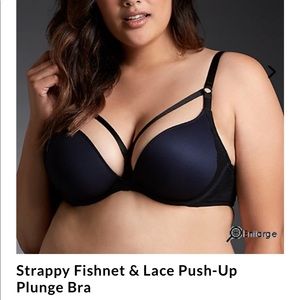 Strappy Blue Bra TORRID Size 44DD